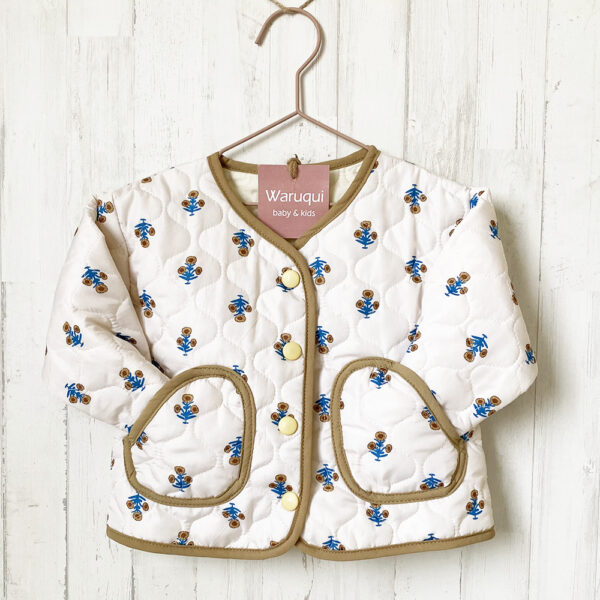 Chaqueta acolchada florecitas