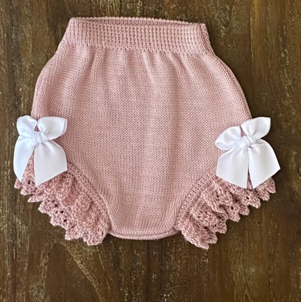 Jersey de hilo con volante blanco + cubrepañal - Imagen 5