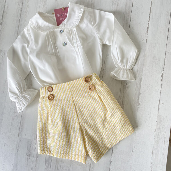 Bermudas rayas amarillas - Imagen 3