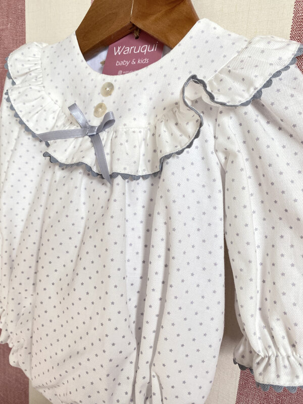 Pelele estampado estrellitas grises - Imagen 2