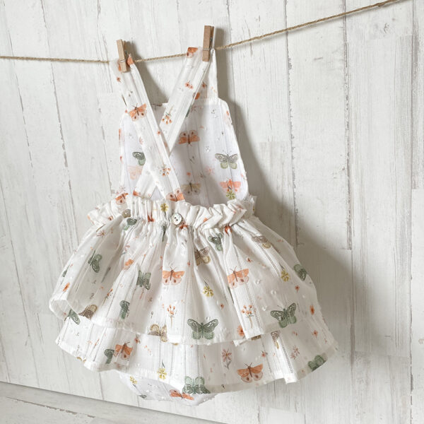 Faldita peto estampado mariposas - Imagen 2