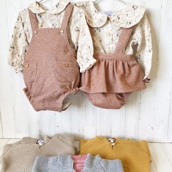 Conjunto de ranita espiguilla + camisa estampada - Imagen 5