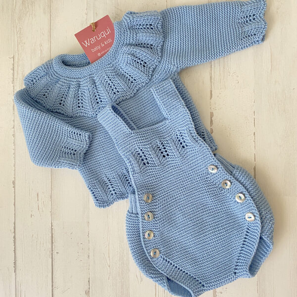 Conjunto de punto lana jersey + ranita