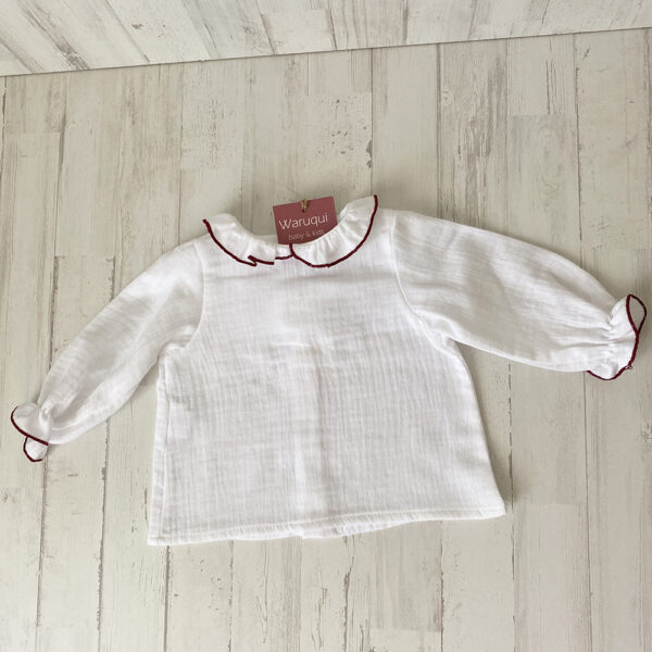 Conjunto ranita cuadros + blusa - Imagen 8