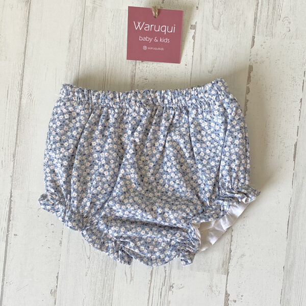 Conjunto jersey azul y cubrepañal de tela - Imagen 4