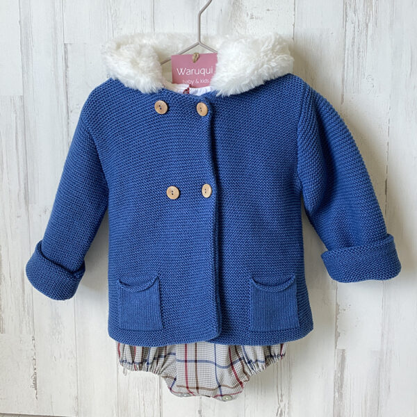 Chaqueta/Abrigo lana azulón - Imagen 2