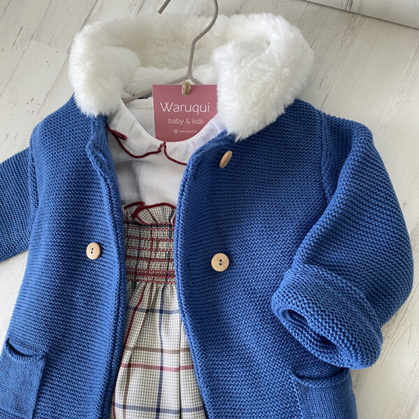 Chaqueta/Abrigo lana azulón - Imagen 4