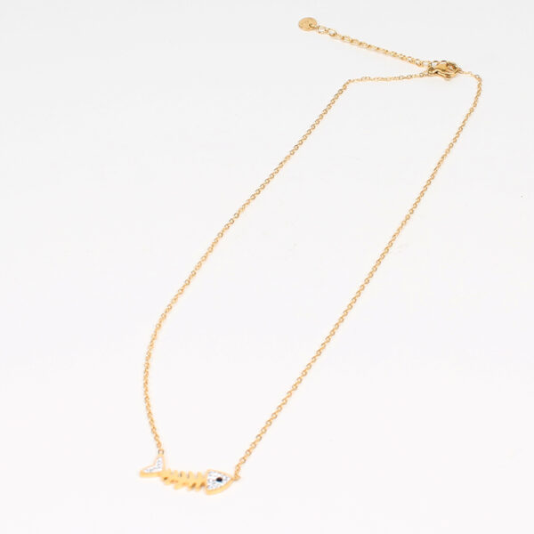 Collar acero pez dorado