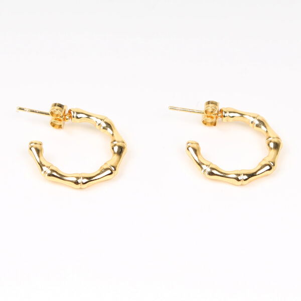 Pendientes acero aro dorados