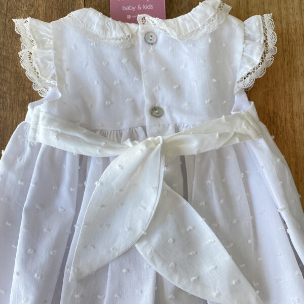 Vestido encaje con capota y cubrepañal - Imagen 11