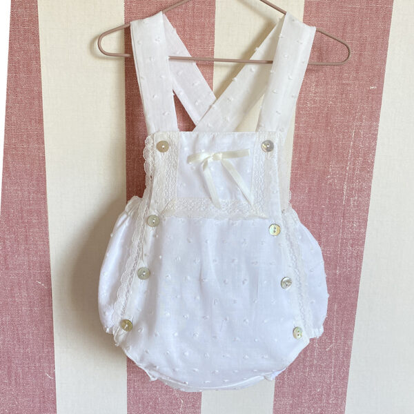 Conjunto de ranita y blusita blanco roto - Imagen 4
