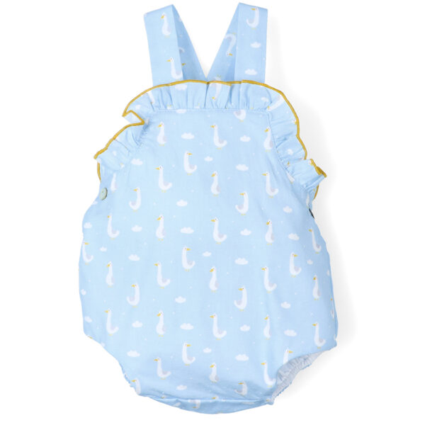 Ranita estampado ocas azul claro