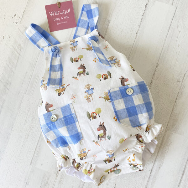 Ranita estampada con bosillos de cuadros - Imagen 4