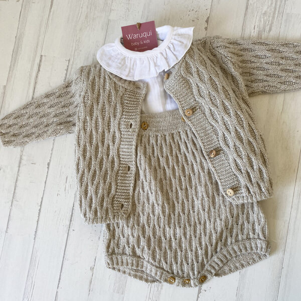 Ranita de punto beige - Imagen 4